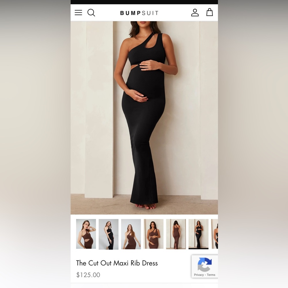 Bumpsuit Cutout Maxi Rib Dress - Small